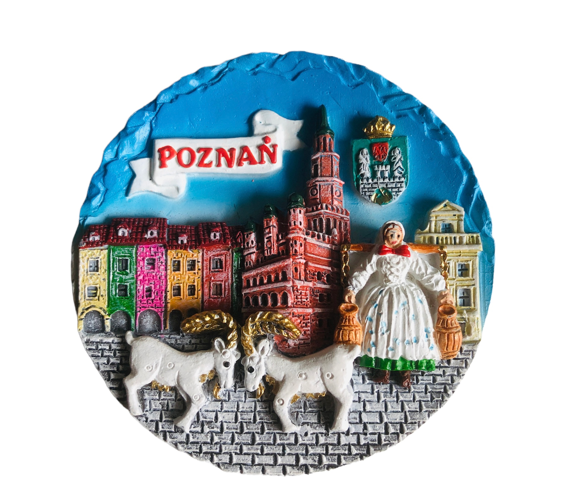 Polyresin magnet Poznań (kol.) 10PM-001