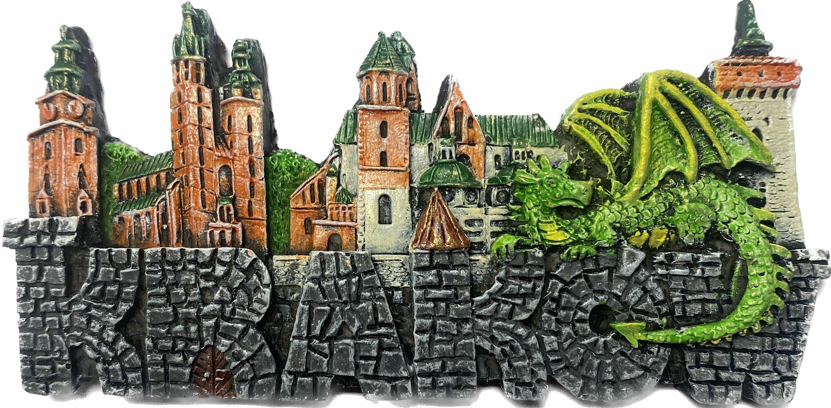 Magnes ręcznie malowany Kraków 3PM-072