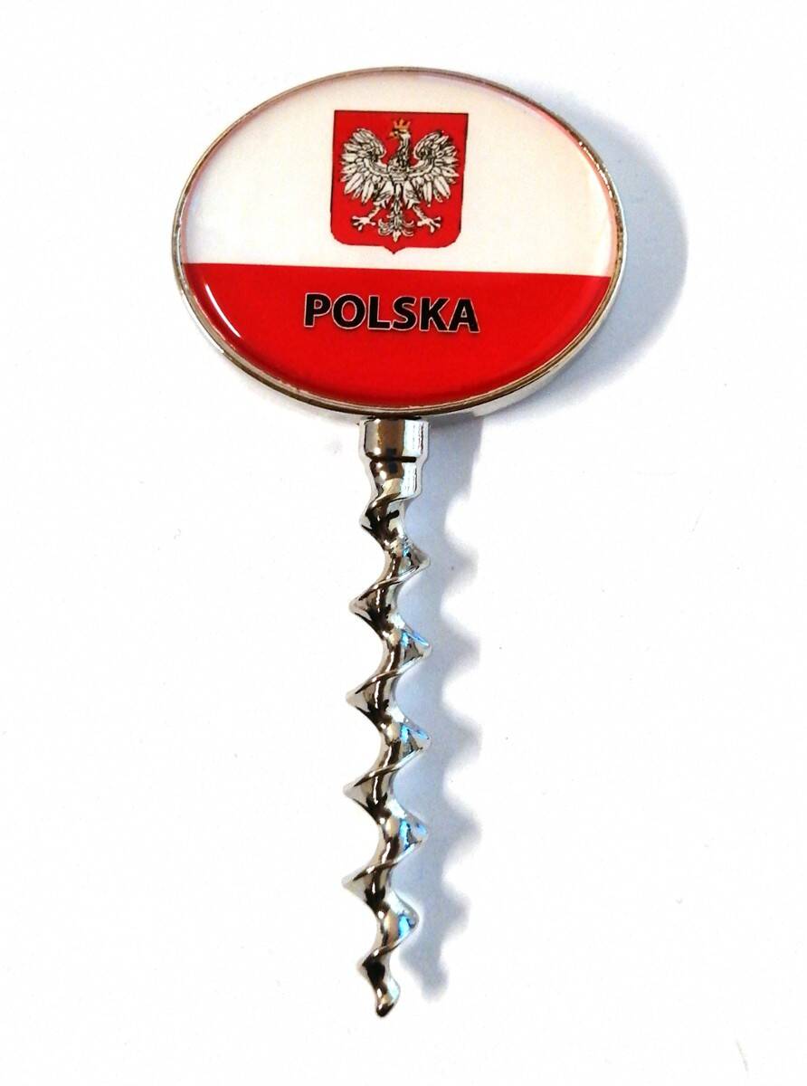 Korkociąg z magn. Polska flaga 1OP-012