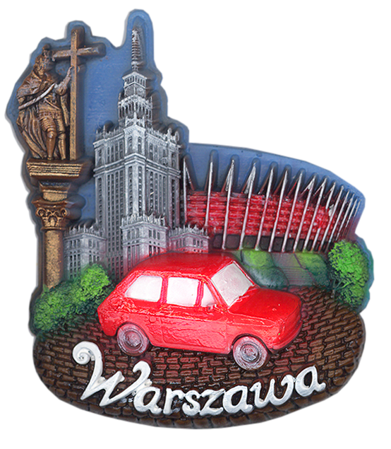 Warszawa magnes  samochód 2PM-022