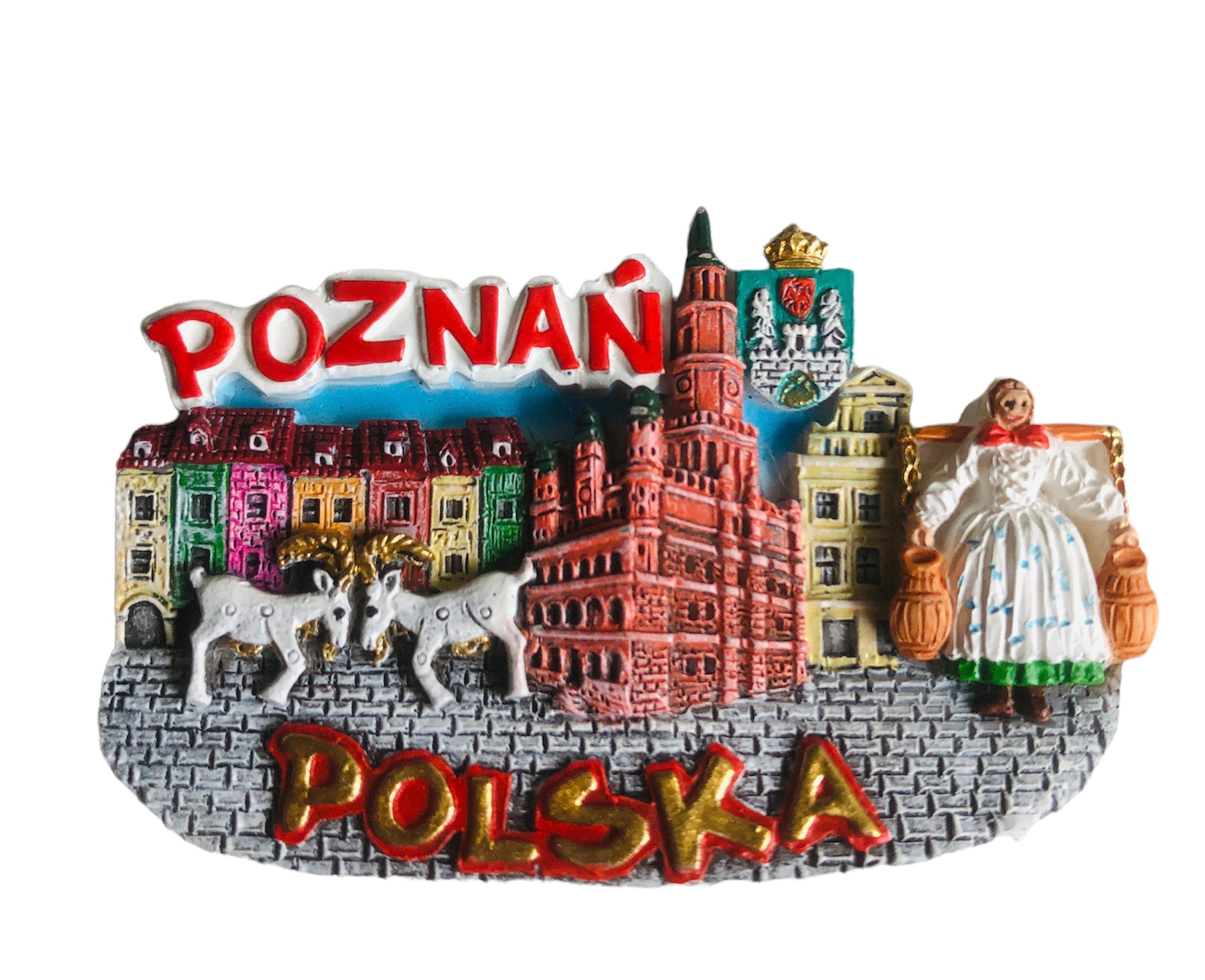 Polyresin magnet Poznań (kol.) 10PM-005