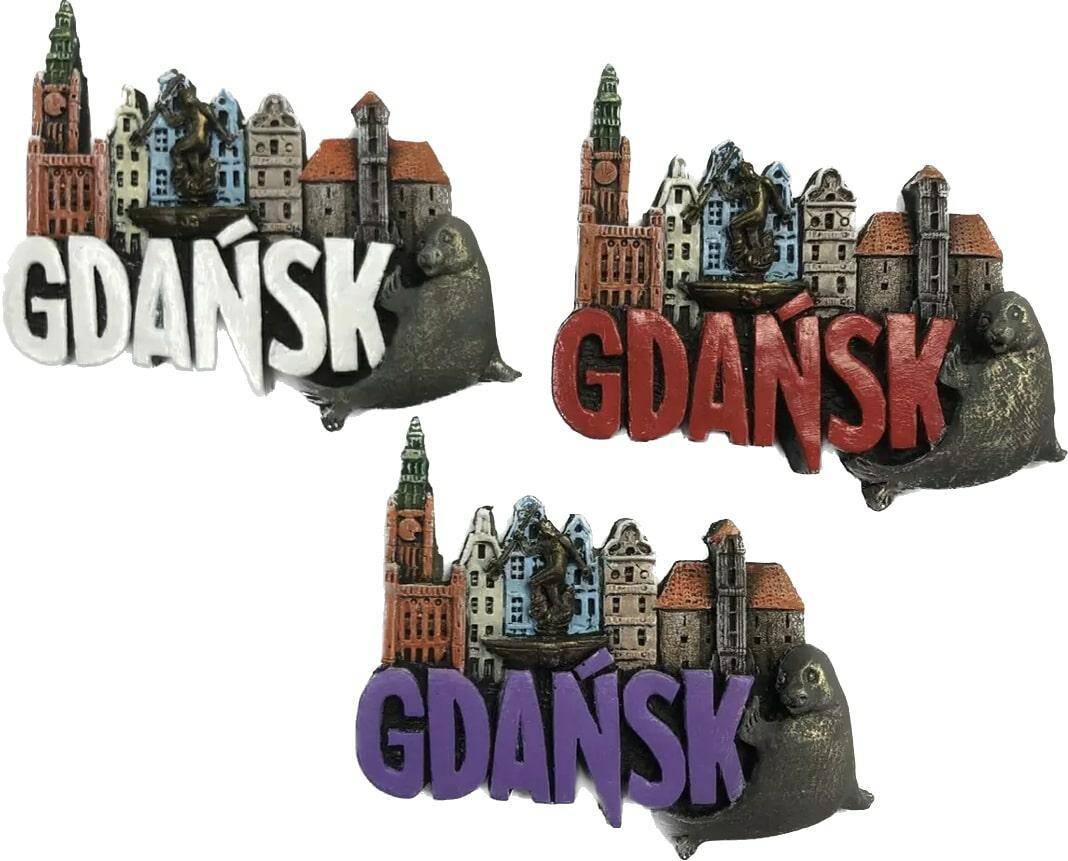 Magnes ręcznie malowany Gdańsk 5PM-019