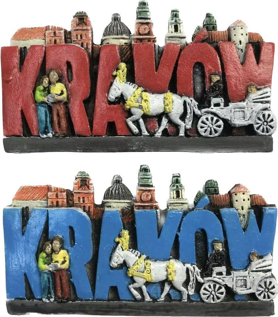 Magnes ręcznie malowany Kraków 3PM-068
