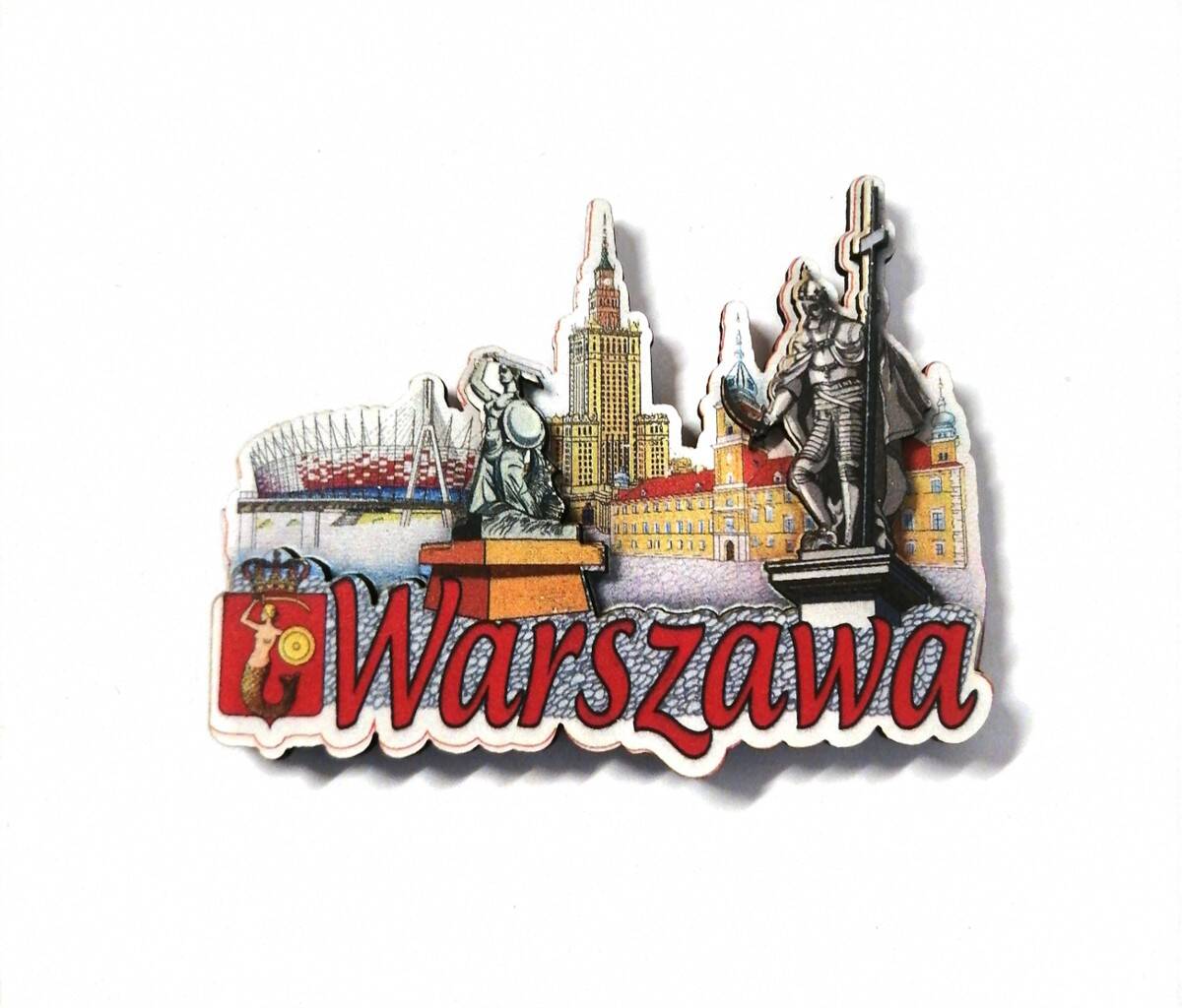Magnes drewniany Warszawa2WM-004