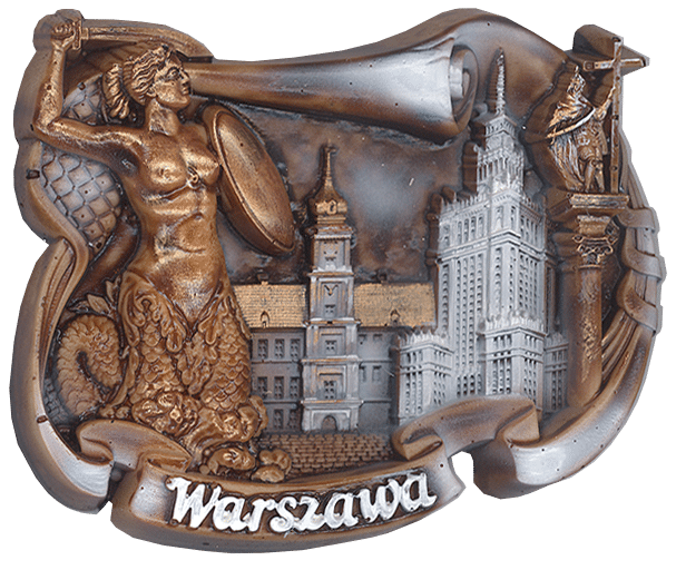 Warszawa magnes  zwitek (coffe)2PM-028