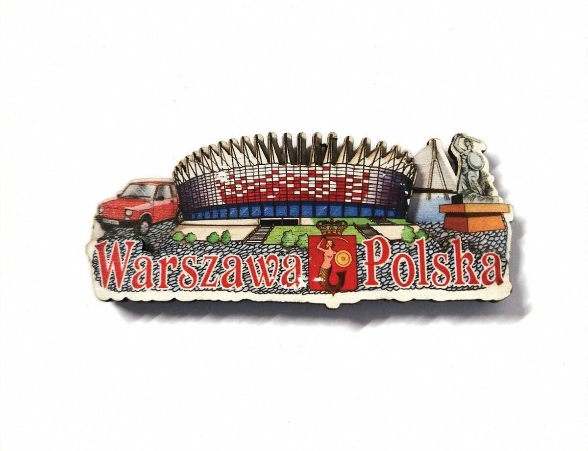 Magnes drewniany Warszawa2WM-009