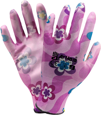 Rękawice z poliuretanem PU-FLOWER 8