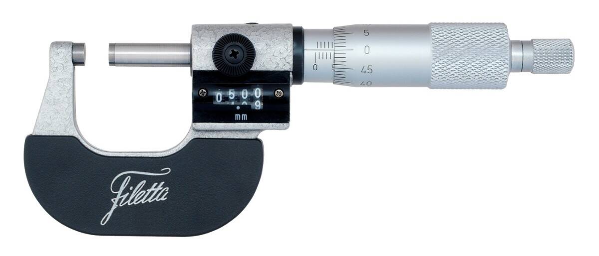 SCHUT zestaw mikrometrów z licznikiem 0-100/0,01 mm 906.565