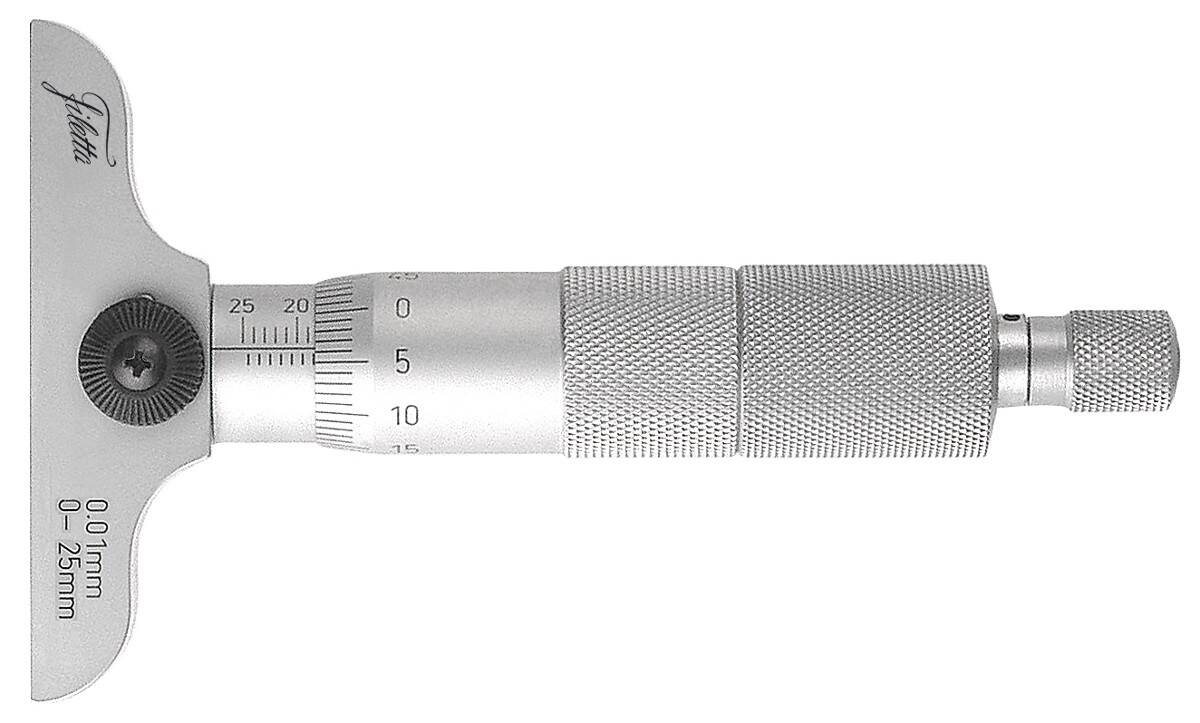 SCHUT głębokościomierz mikrometryczny 0-200/0,01 mm poprzeczka 63 mm końcówka sferyczna 906.968 (Zdjęcie 1)