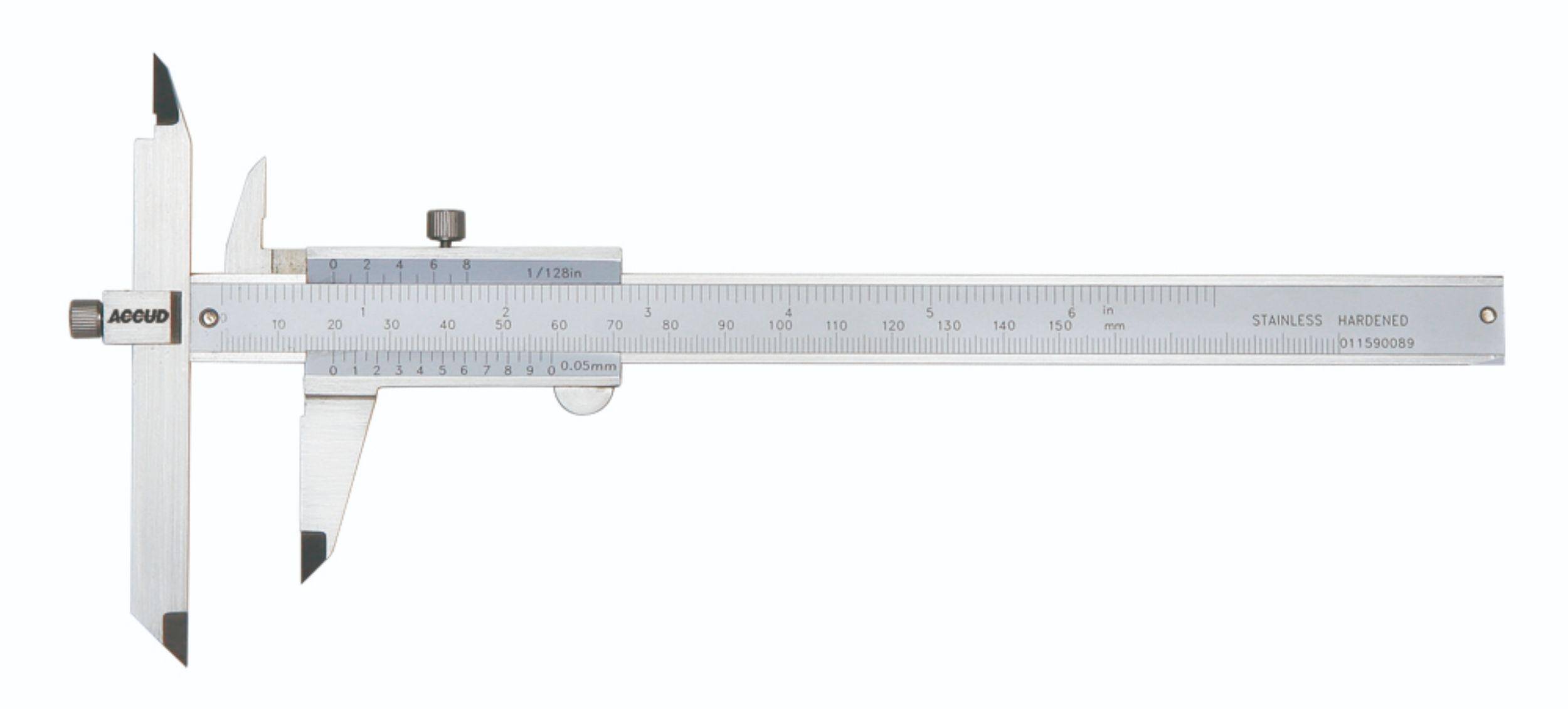 ACCUD suwmiarka analogowa 200/0.05 mm ze szczęką przestawną 162-008-14 (Zdjęcie 1)
