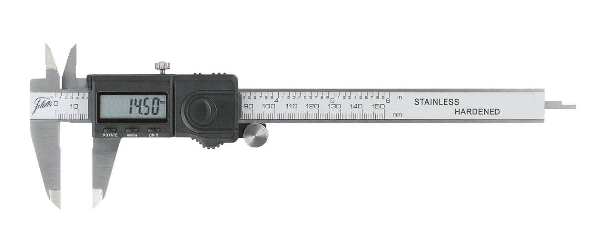 SCHUT suwmiarka elektroniczna 200/0,01 mm z ruchomym wyświetlaczem dla prawo- i leworęcznych 910.073