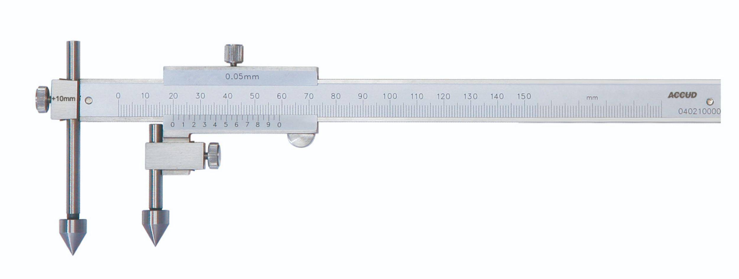 ACCUD suwmiarka analogowa 10-150/0,02 mm centrująca ze śrubą 161-006-11 (Zdjęcie 1)