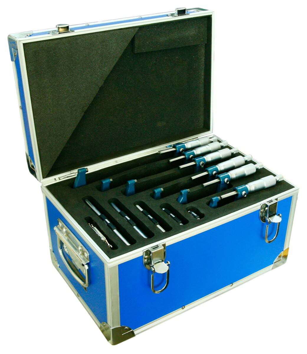 ACCUD zestaw mikrometrów analogowych 0-75mm 321-003-03 (Zdjęcie 1)