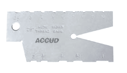 ACCUD wzorzec zarysu gwintu 2-12mm Tr30° 927-012-01