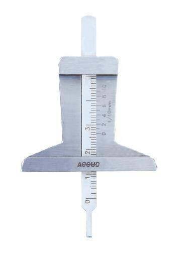 ACCUD głębokościomierz analogowy 0-30/0,1 mm do bieżnika opon 176-030-12