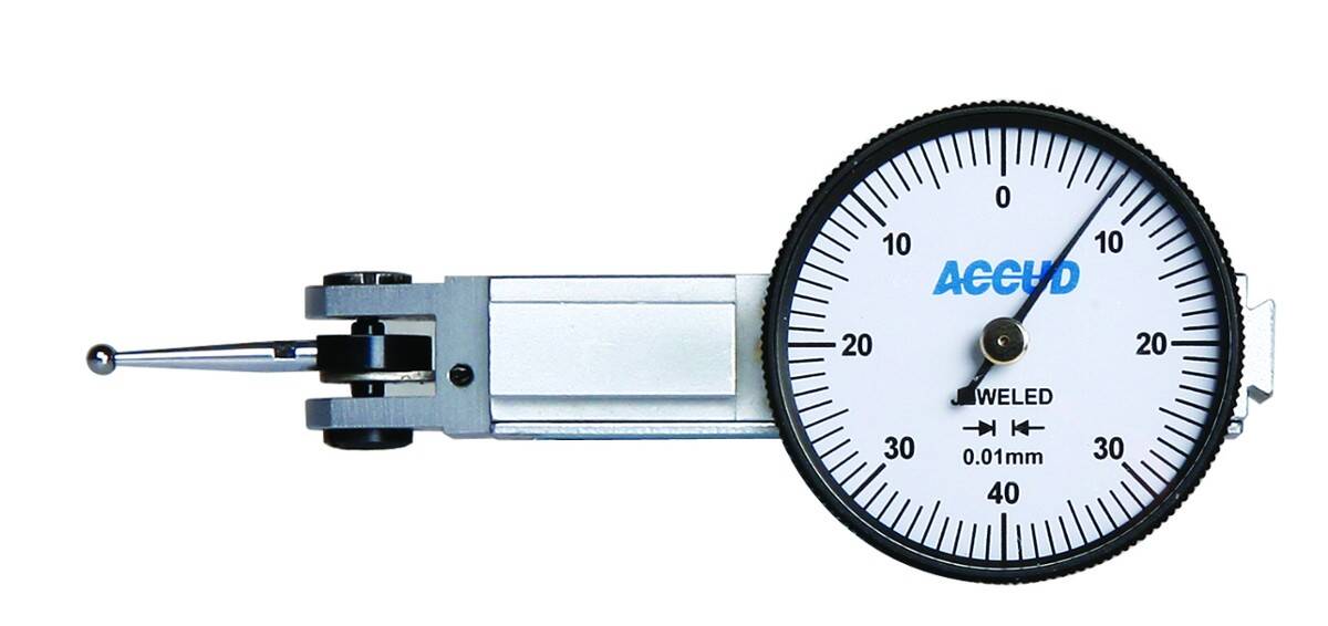 ACCUD czujnik dźwigniowo-zębaty poziomy 0-0,2/0,002mm 261-002-02