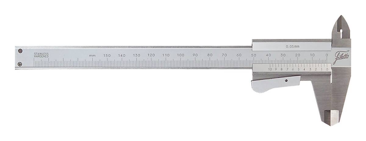 SCHUT suwmiarka analogowa 150/0,02 mm z zaciskiem dla leworęcznych 906.047 (Zdjęcie 1)