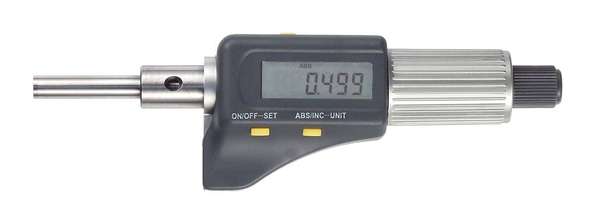 SCHUT głowica mikrometryczna elektroniczna 0-25/0,001 mm z nieobrotowym wrzecionem końcówka węglikowa 906.298