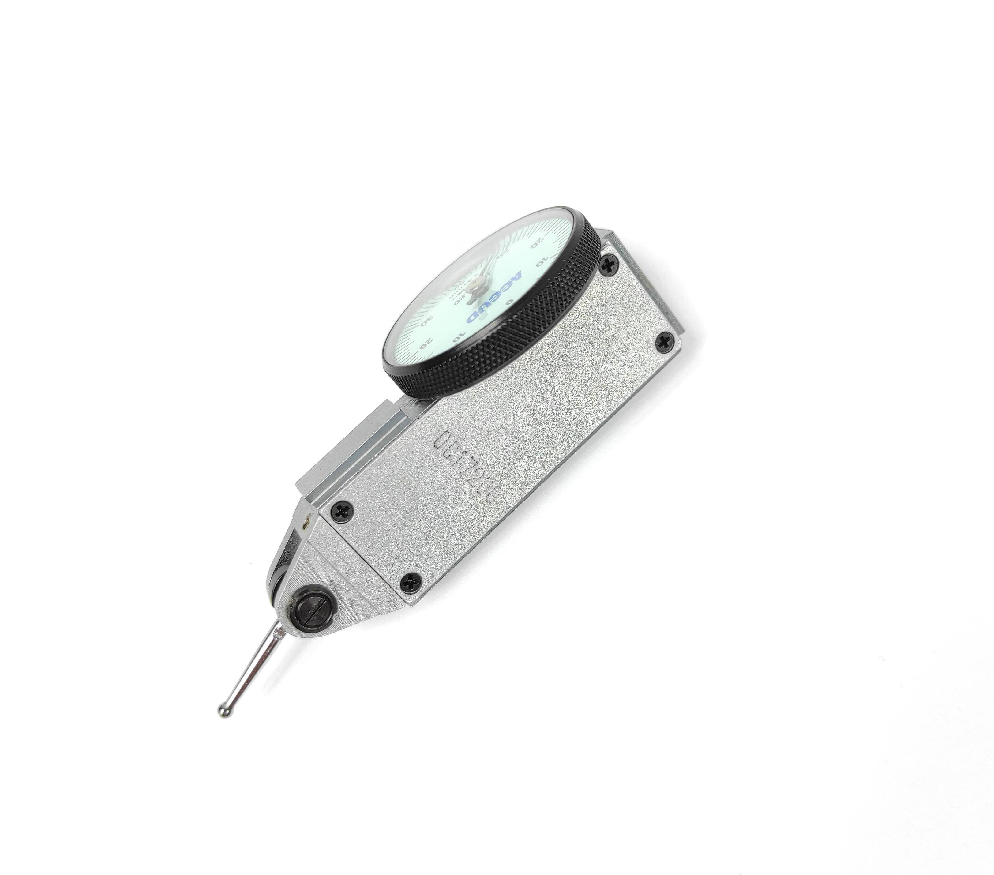 ACCUD czujnik dźwigniowo-zębaty poziomy 0-0.8/0.01 mm + świadectwo wzorcowania PCA 261-008-11 WZORC (Zdjęcie 2)