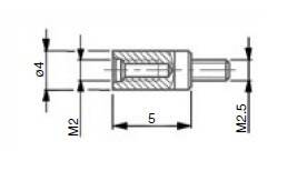 SCHUT przejściówka (adapter) do końcówek M2,5/M2 960.276