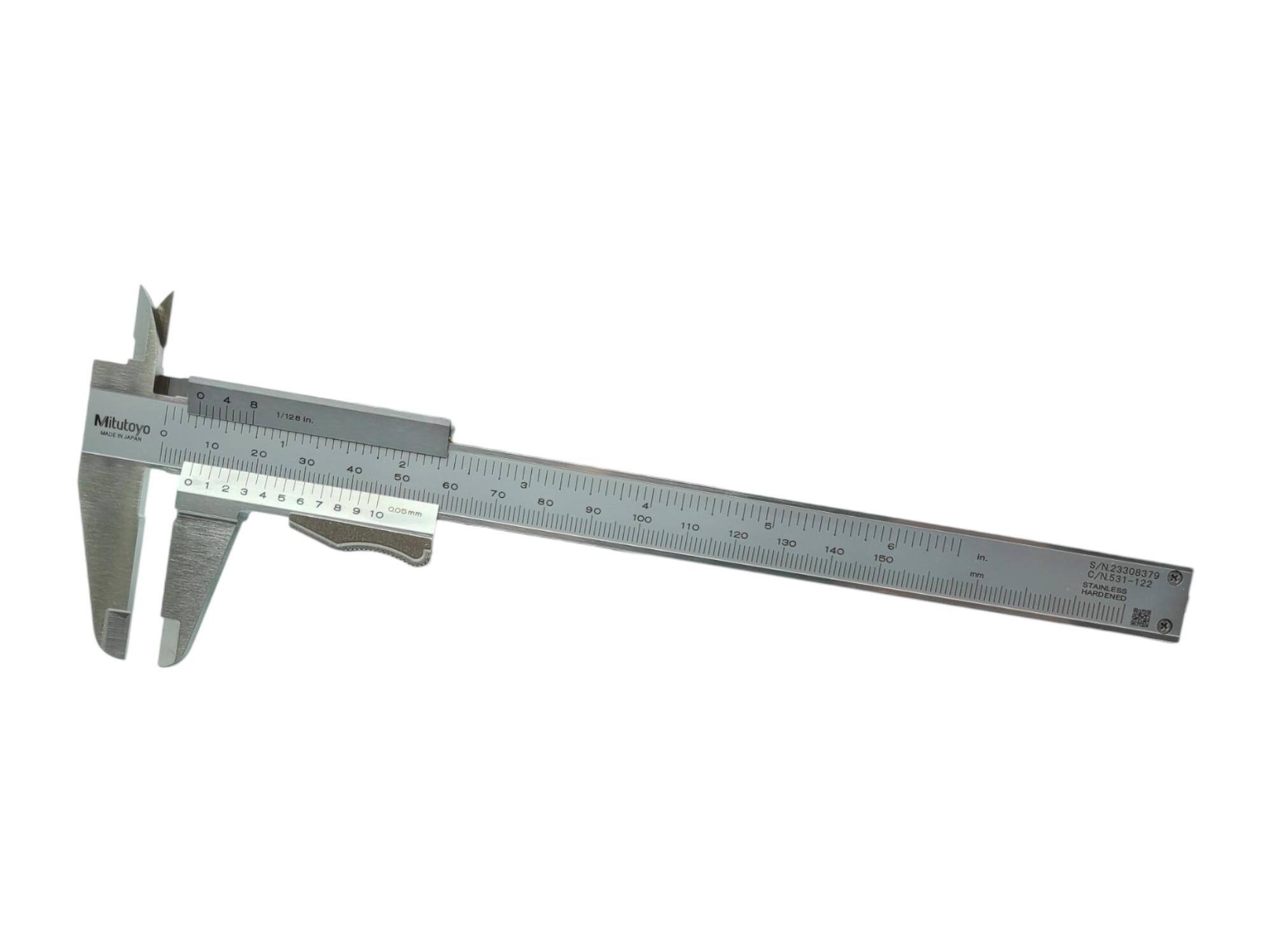 MITUTOYO suwmiarka analogowa 150/0,05 mm z zaciskiem 531-122
