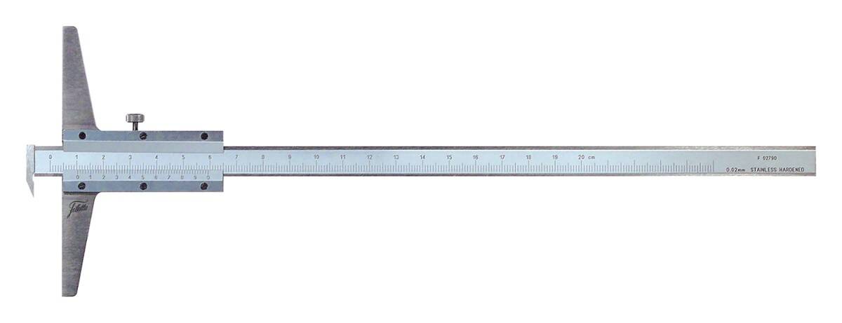 SCHUT głębokościomierz analogowy 0-150/0,02 mm z hakiem 906.318 (Zdjęcie 1)