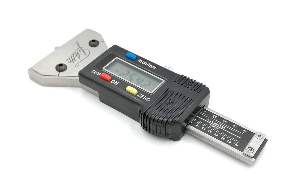 SCHUT głębokościomierz elektroniczny 0-21,5/0,01 mm do pomiaru bieżnika opon 907.861 (Zdjęcie 4)