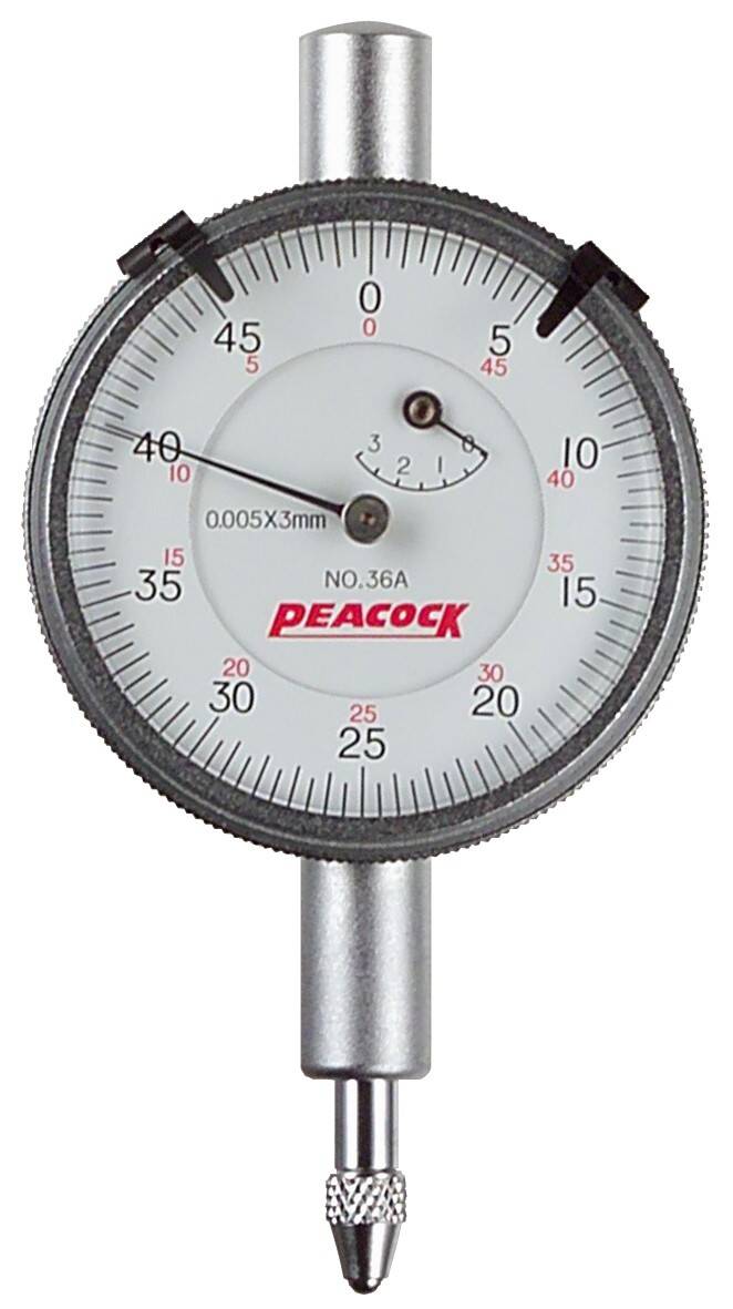 PEACOCK czujnik zegarowy mikronowy 0-3/0,005mm z uchwytem 855.535