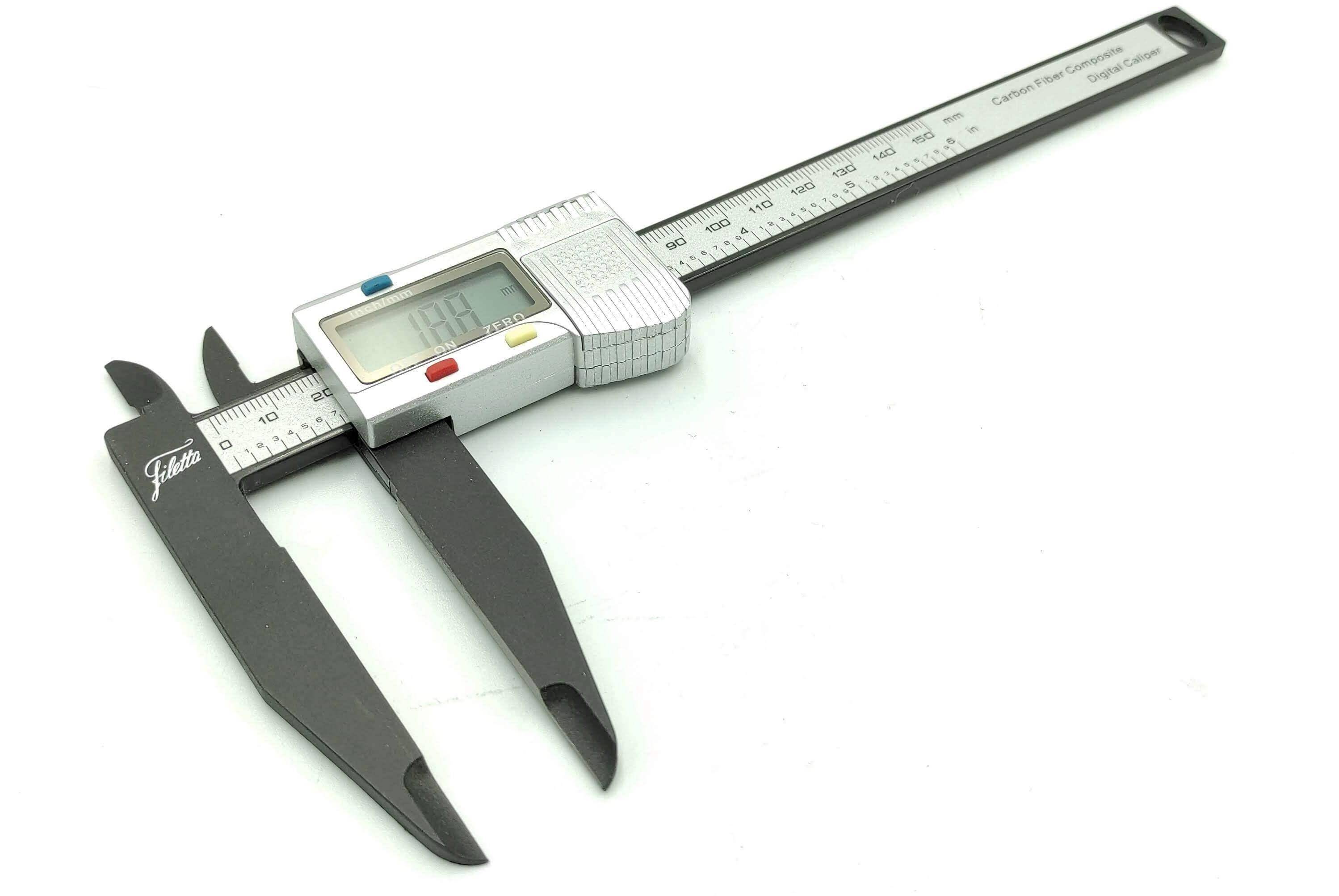 SCHUT suwmiarka elektroniczna 150/0,1 mm z włókna węglowego szczęki 75 mm 909.688 (Zdjęcie 2)
