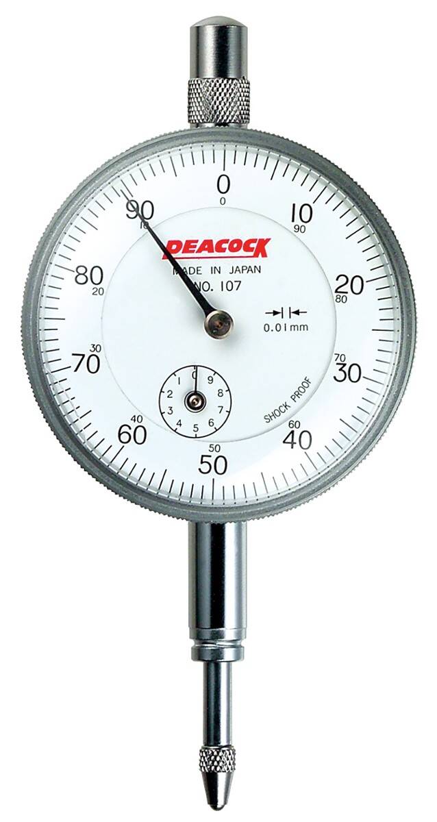 PEACOCK czujnik zegarowy 0-10/0,01mm DIN878 z uchwytem 855.508