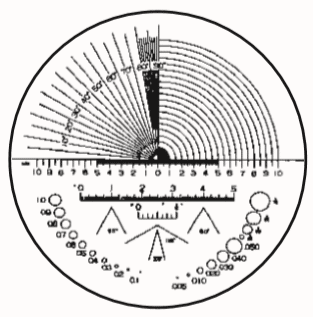 PEAK skala do lupy Ø 35 mm no.2 905.183