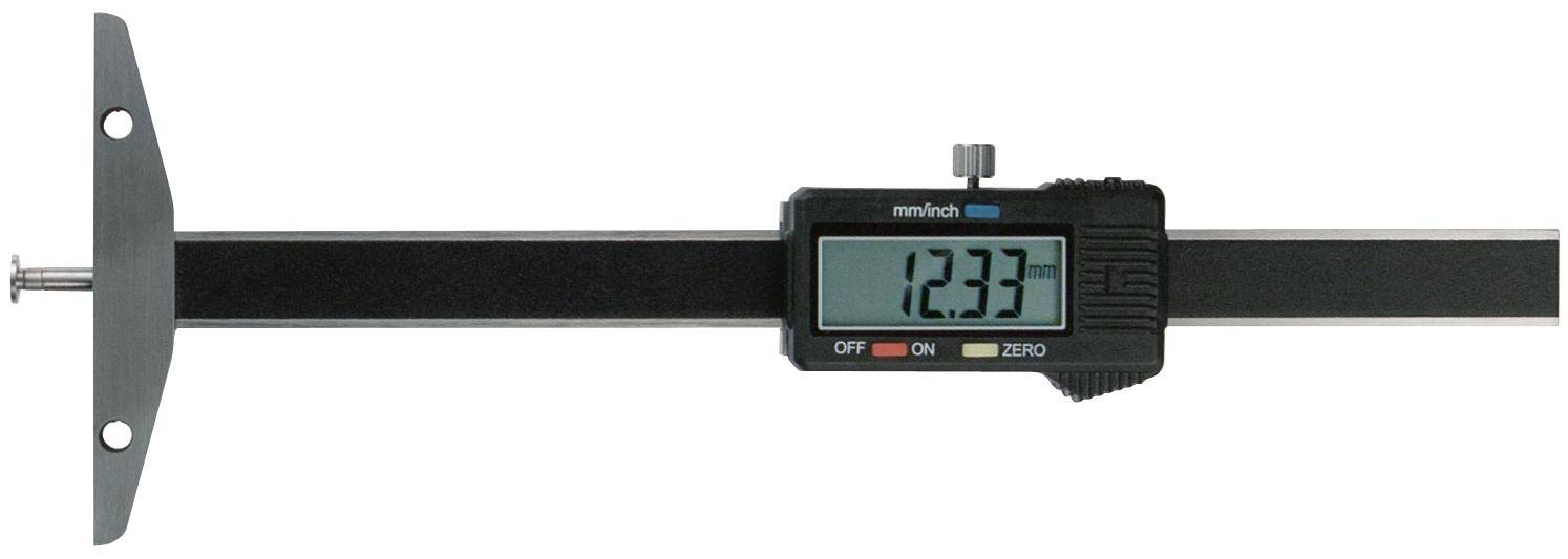 SCHUT głębokościomierz elektroniczny 0-100 mm/0,01 mm ze zmienną końcówką 910.355