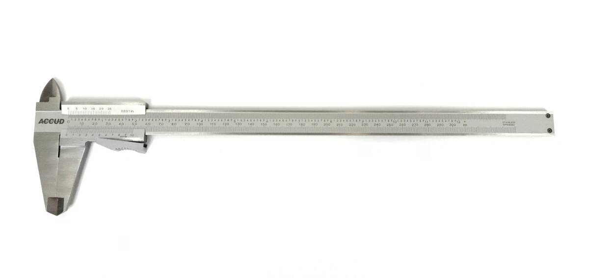 ACCUD suwmiarka analogowa 300/0,02 mm z zaciskiem 124-012-12 (Zdjęcie 2)