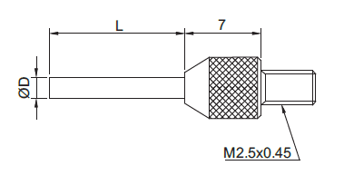 ACCUD końcówka węglikowa 8 mm punktowa 270-006-14