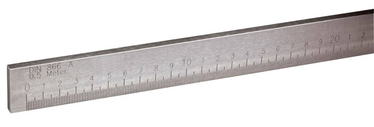 SCHUT przymiar 500x30x6mm stal nierdzewna DIN 866 A 771.005