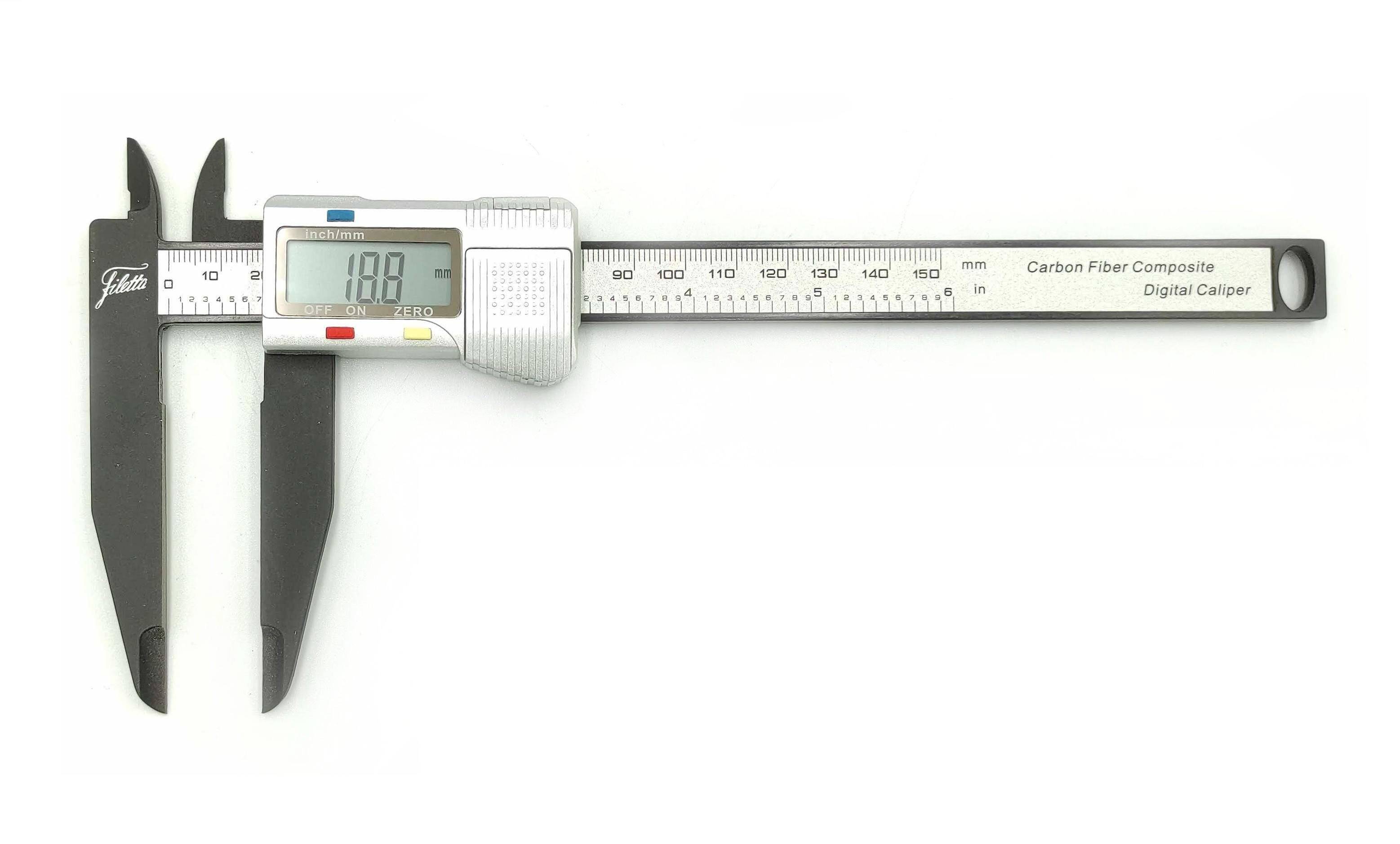 SCHUT suwmiarka elektroniczna 150/0,1 mm z włókna węglowego szczęki 75 mm 909.688 (Zdjęcie 1)