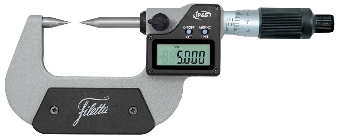 SCHUT mikrometr elektroniczny punktowy 0-25/0,001mm IP65 909.643