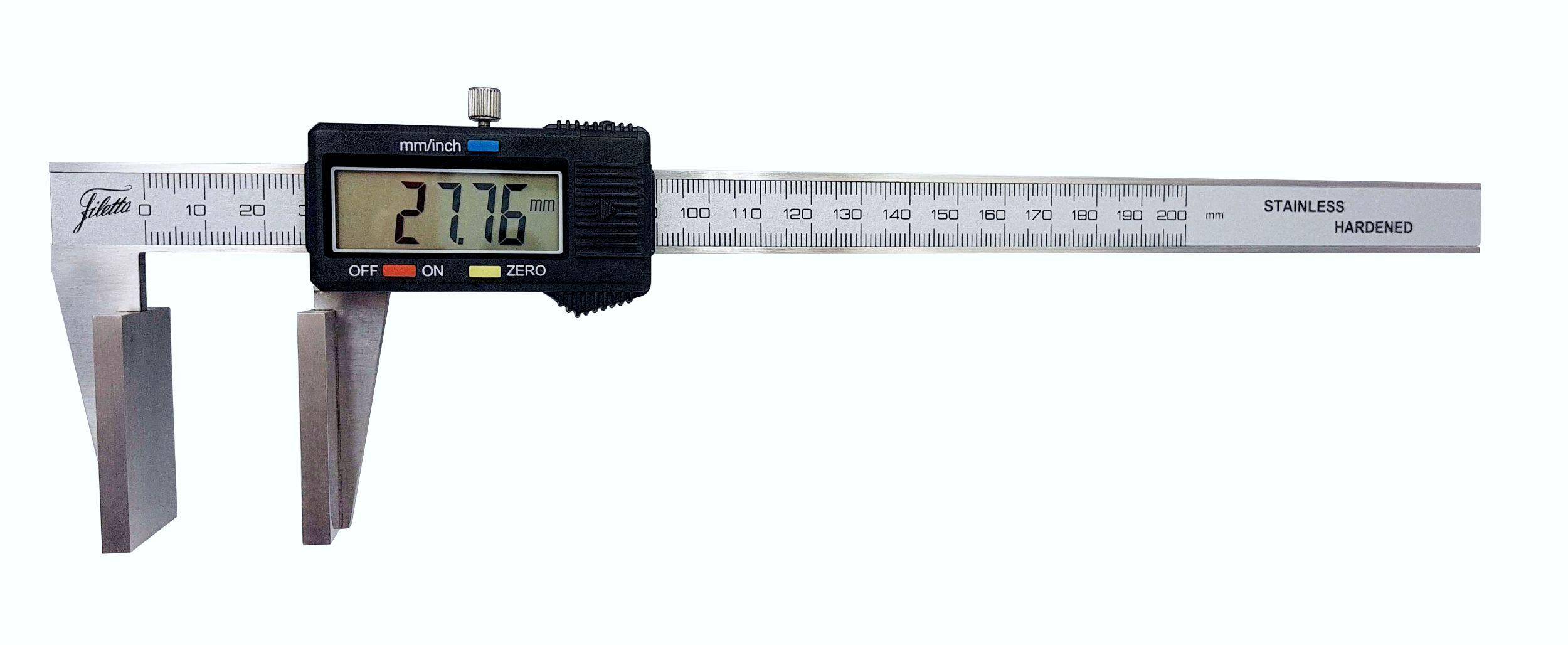 SCHUT suwmiarka elektroniczna 200/0.01 mm do pomiaru grubości lin + świadectwo wzorcowania 910.167 WZORC (Zdjęcie 3)