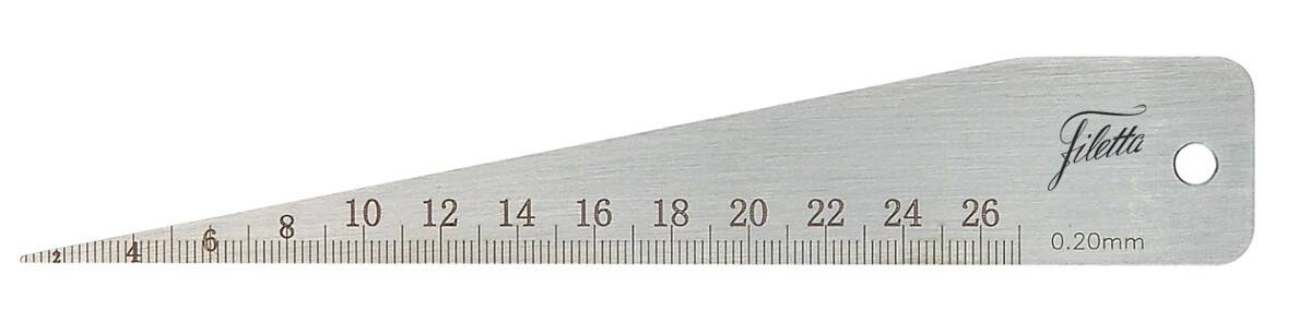 SCHUT szczelinomierz klinowy 2-26/0.2 mm 909.537