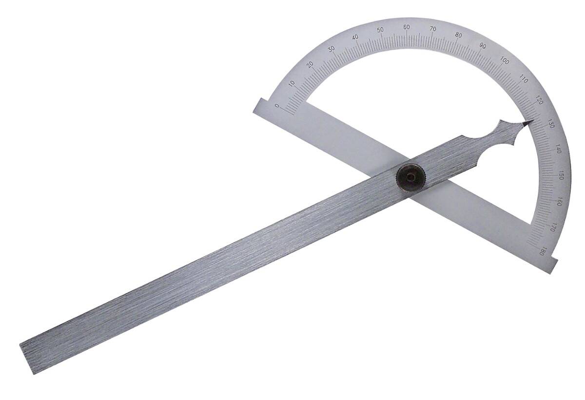 SCHUT kątomierz analogowy 0-180° z obrotowym ramieniem 120mm 907.864