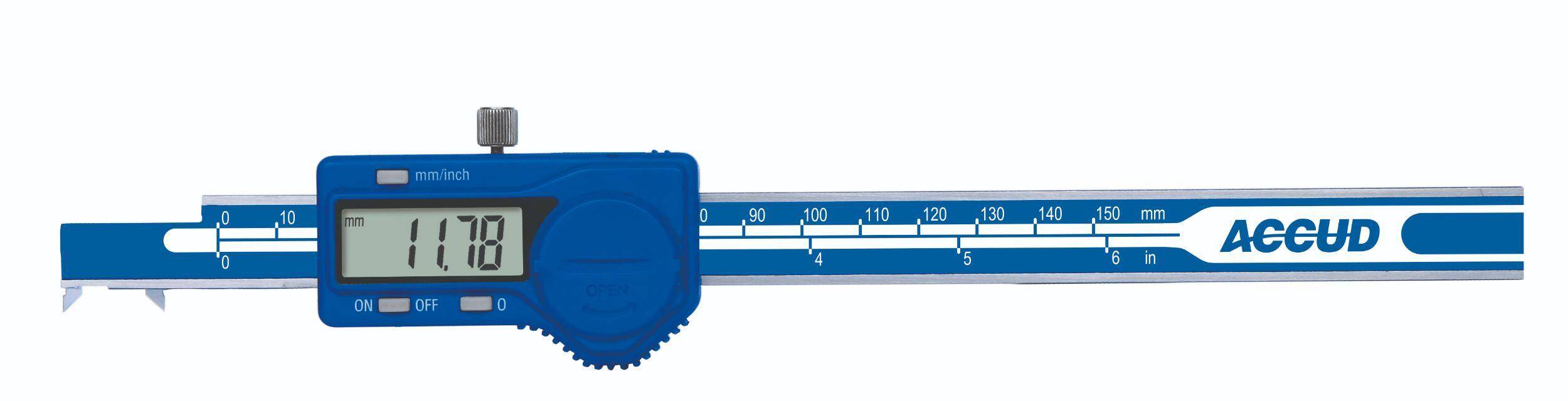 ACCUD suwmiarka elektroniczna 3-125/0,01 mm z drobnymi szczękami 154-005-11