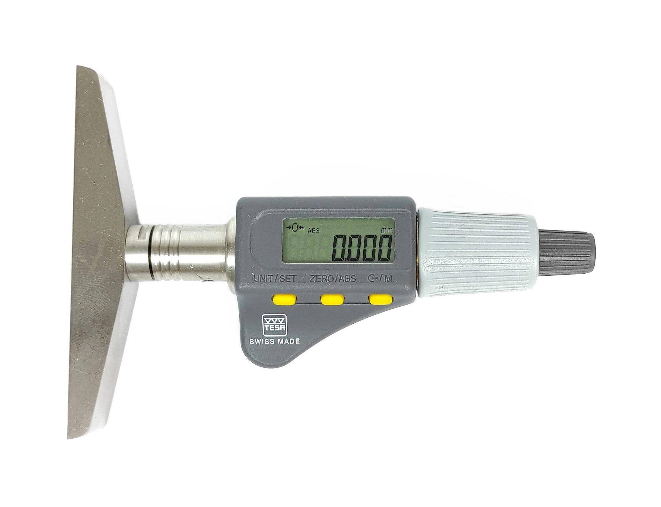 TESA głębokościomierz elektroniczny 0-180/0,001 mm mikrometryczny poprzeczka 100 mm końcówka płaska 06030070