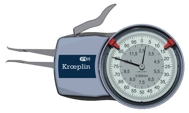 KROEPLIN macki pomiarowe analogowe wewnętrzne 2.5-12.5/0,005 mm H102 854.922