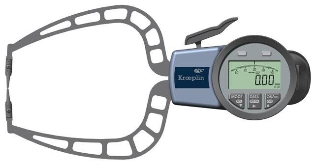 KROEPLIN macki pomiarowe elektroniczne zewnętrzne 0-30/0,001 mm K330S 854.036