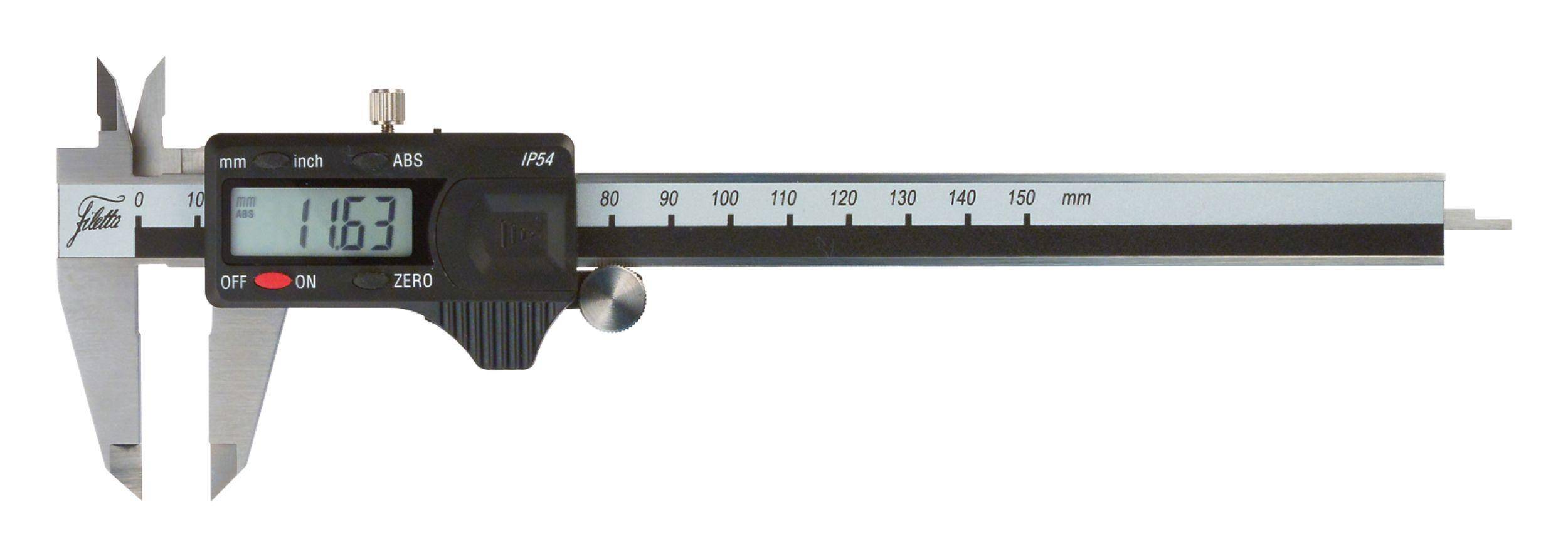 SCHUT suwmiarka elektroniczna 150/0.01 mm IP54 ABS + świadectwo wzorcowania 906.177 WZORC (Zdjęcie 3)