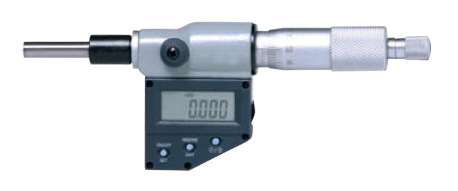 ACCUD głowica mikrometryczna elektroniczna 0-25/0,001 mm z końcówką węglikową płaską nieobrotowe wrzeciono IP54 376-001-05