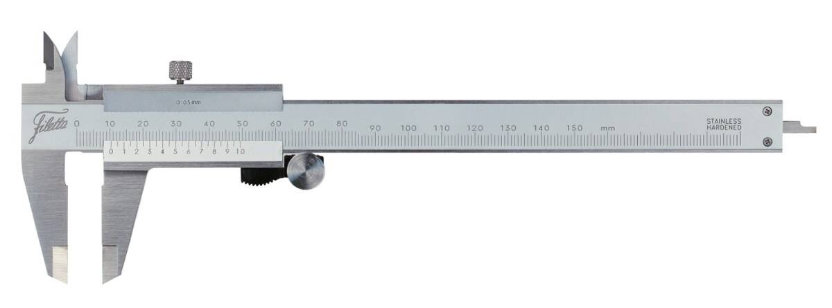 SCHUT suwmiarka analogowa 150/0,05 mm z rolką 909.553
