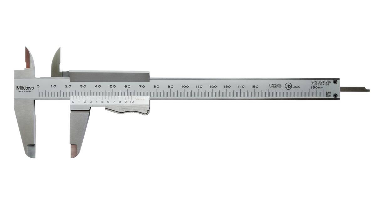 MITUTOYO suwmiarka analogowa 150/0,05 mm z zaciskiem 531-101