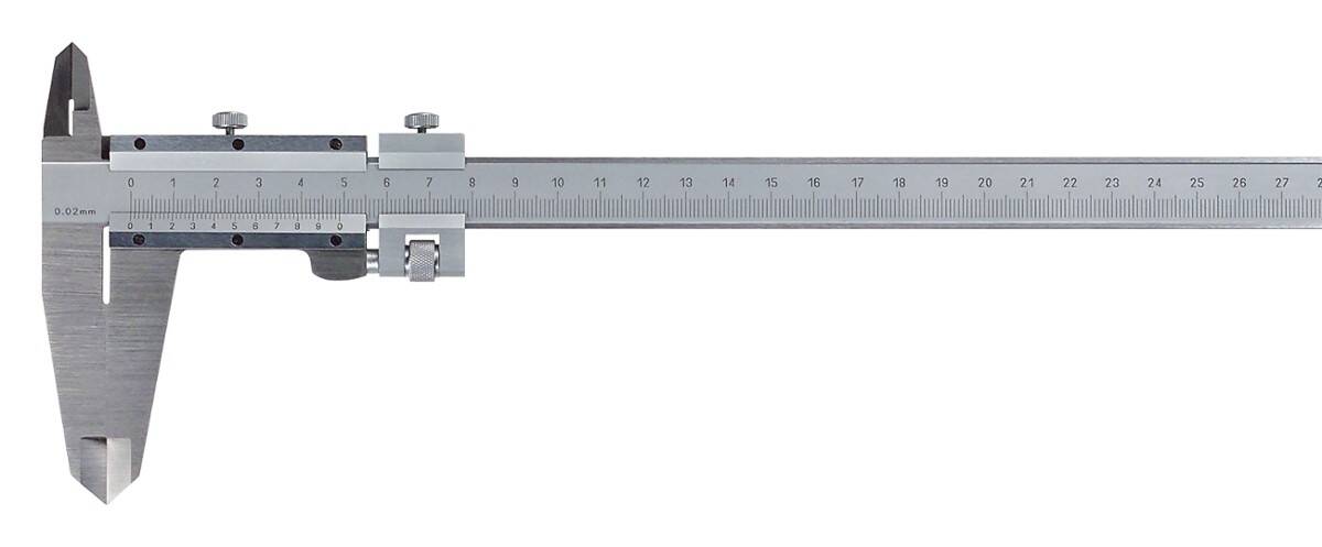SCHUT suwmiarka analogowa 300/0,02 mm z precyzerem i śrubą 906.230