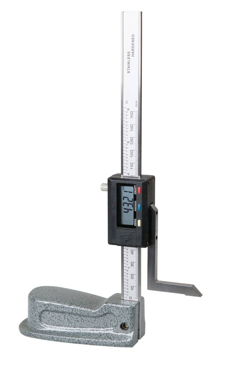 SCHUT wysokościomierz elektroniczny 150/0,01 mm z podwójnym wyświetlaczem 906.225